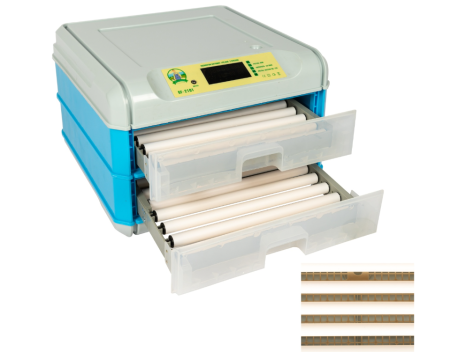Altele - Incubator electric automat 128 oua 2 etaje control temperatura si umiditate alimentare 220V 12V (GF-2101)