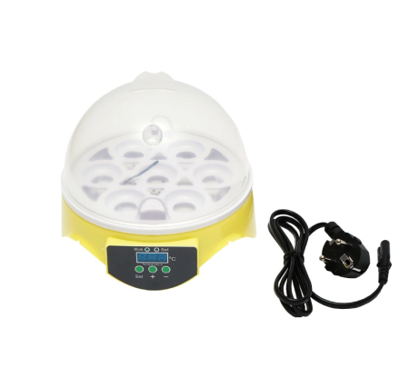 Altele - Incubator pentru oua 7 buc cu termostat higrometru si termometru control temperatura 20-40 C DISEX92 (BK77832)