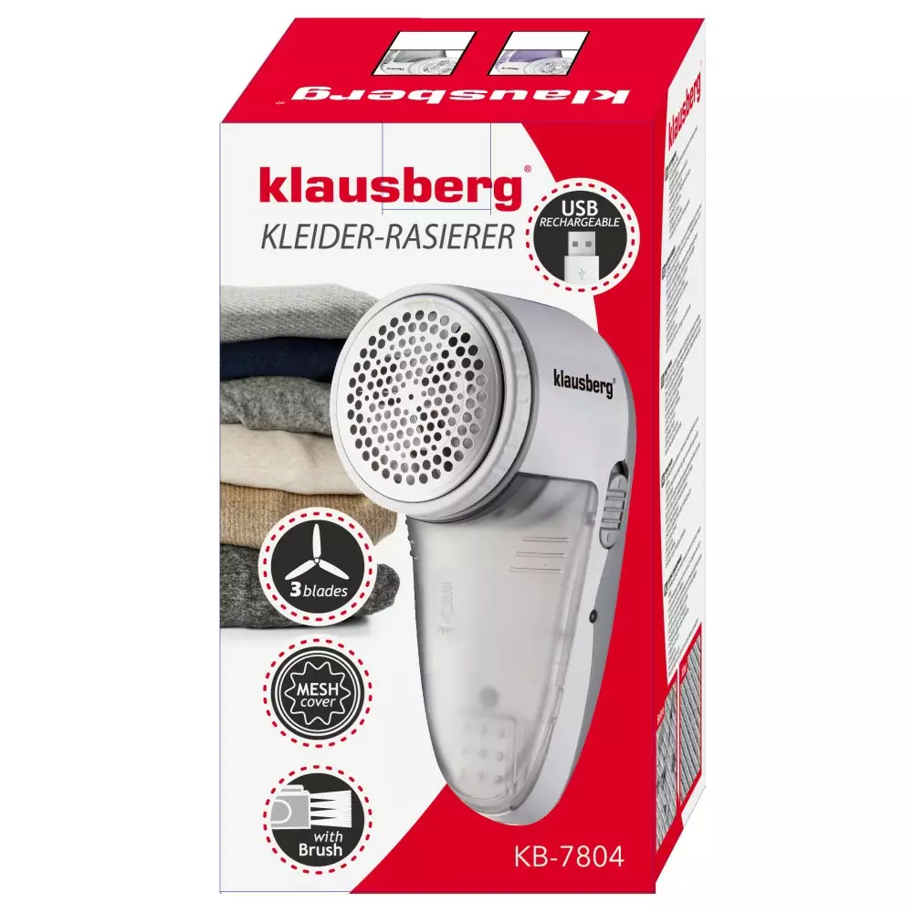 Indepartator de scame reincarcabil alb si gri (KB-7804) [16]