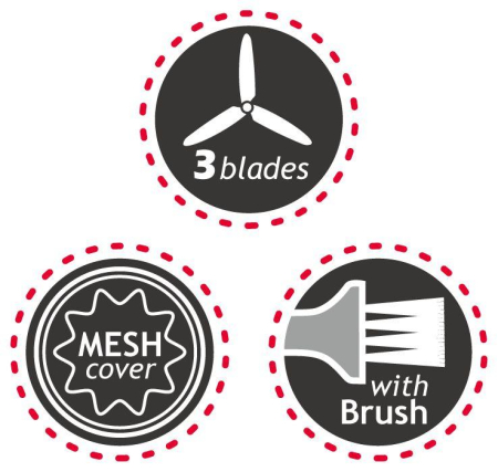 Indepartator de scame reincarcabil negru cu auriu (KB-7801) [4]