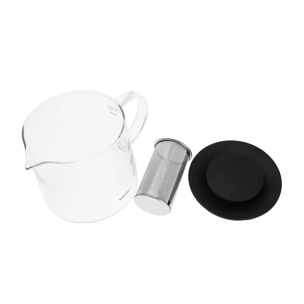Infuzoare ceai - Infuzor ceai recipient  sticla si filtru otel inoxidabil capacitate 1,5l (KH-4845)
