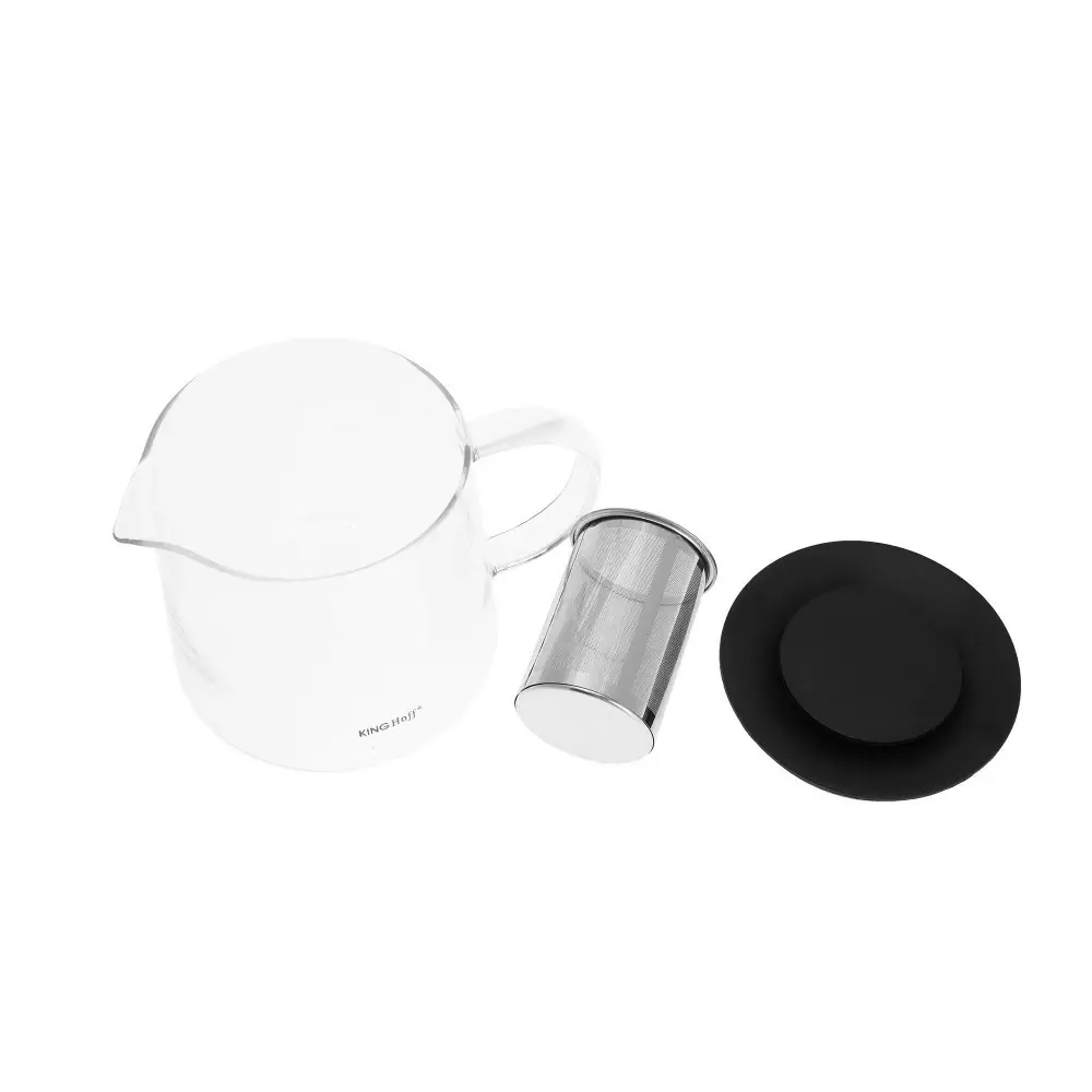 Infuzoare ceai - Infuzor ceai recipient sticla si filtru otel inoxidabil capacitate 1l (KH-4844)
