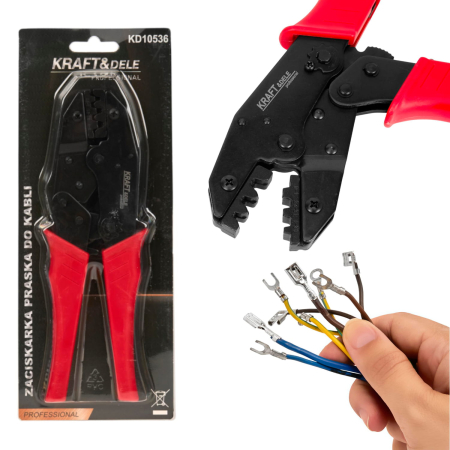 Altele - Presa Cleste sertizat cabluri otel mansoane terminale 0.25-6mm² 270mm (KD10536)