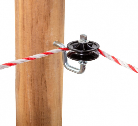 Izolator colt cu fanta rotita gard electric (AGR0106) [15]