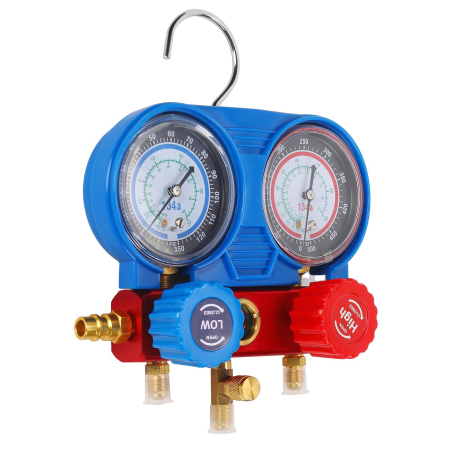Trusa tester presiune verificare incarcare freon clima AC aer conditionat [13]