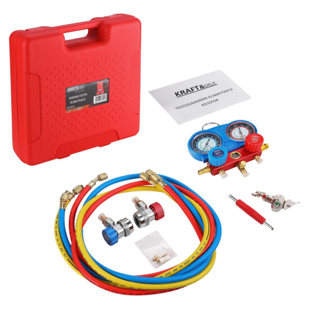 Altele - Trusa tester presiune verificare incarcare freon clima AC aer conditionat