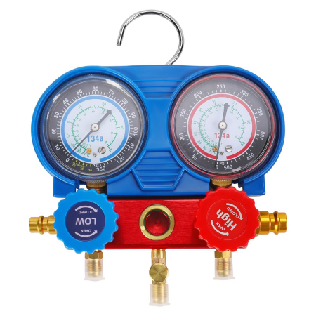 Trusa tester presiune verificare incarcare freon clima AC aer conditionat [12]
