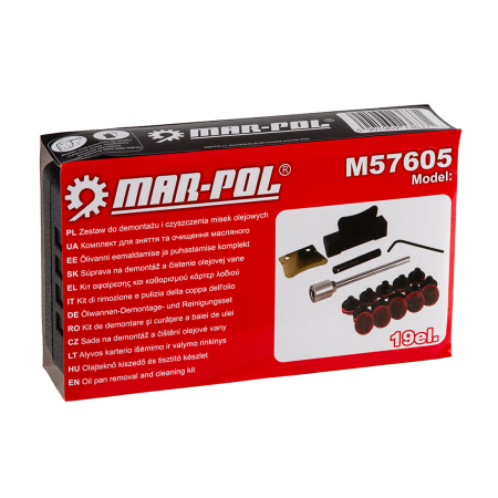Kit demontare filtru ulei 19 piese chei service auto (M57605) [10]