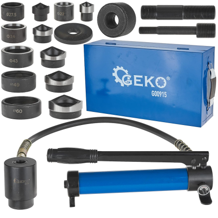 Altele - Kit hidraulic pentru perforare tabla metalica 22-60 mm cu forta 10 tone (G00915)