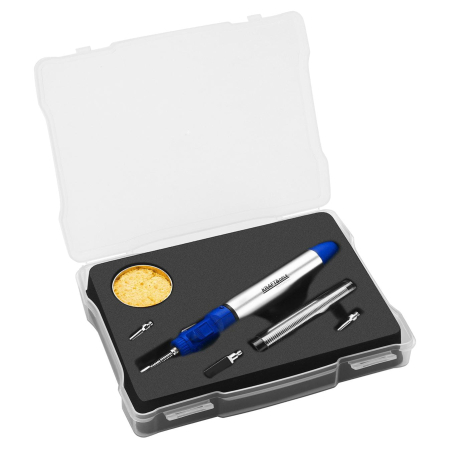 Kit pistol de lipit cositorit fludor cu gaz 1300°C 12ml + accesorii (KD1792) [2]