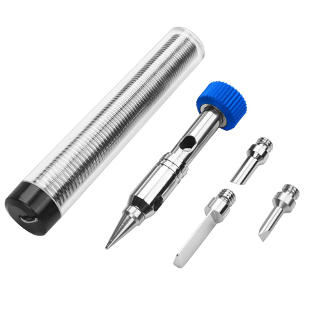 Kit pistol de lipit cositorit fludor cu gaz 1300°C 12ml + accesorii (KD1792) [4]