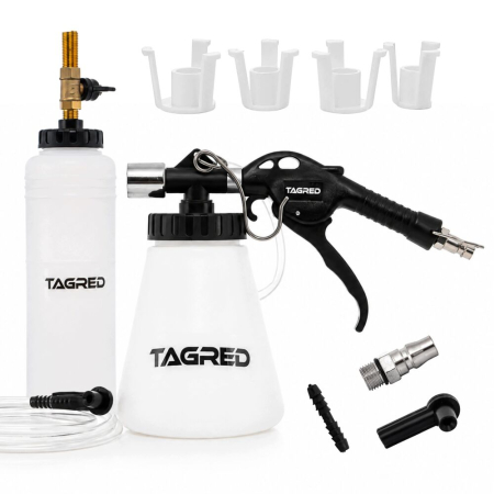 Altele - Kit pneumatic pentru aerisire si schimb lichid de frana 6-12 bar cu 4 adaptoare (TA4250)