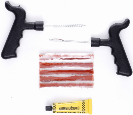 Kit reparare anvelope auto 8 piese cu snururi si adeziv vulcanizant (KD10593) [2]