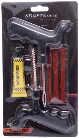 Kit reparare anvelope auto 8 piese cu snururi si adeziv vulcanizant (KD10593) [1]