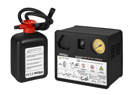 Kit reparare anvelope cu compresor 12V si lichid etansant 450 ml (KD12703) [1]