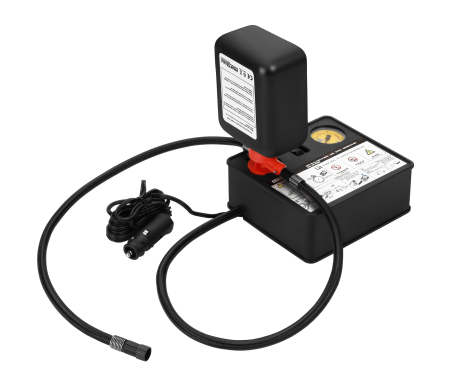 Kit reparare anvelope cu compresor 12V si lichid etansant 450 ml (KD12703) [9]
