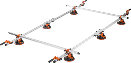 Kit transport placi ceramice format mare 3600 mm cu 6 ventuze 150 kg (KD11985) [6]