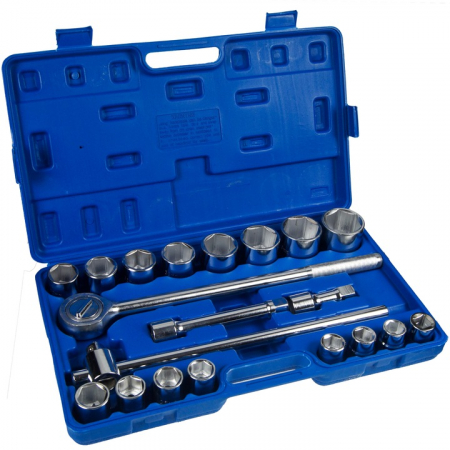 Trusa set chei tubulare 21 piese 3/4 19-50mm marimi mari hexagonale (10200 6) [5]