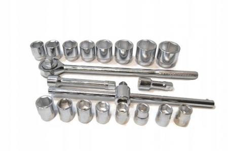 Trusa set chei tubulare 21 piese 3/4 19-50mm marimi mari hexagonale (10200 6) [6]