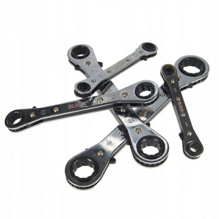 Set 5 chei inelare cu clichet reversibil 6-22mm (16204) [5]