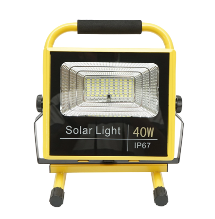 Lampa de lucru LED portabila 40W, 8000K cu telecomanda, 2 baterii LiFePO4 6000mAh si cadru stativ IP67 DISPG73 (BK79651) [2]