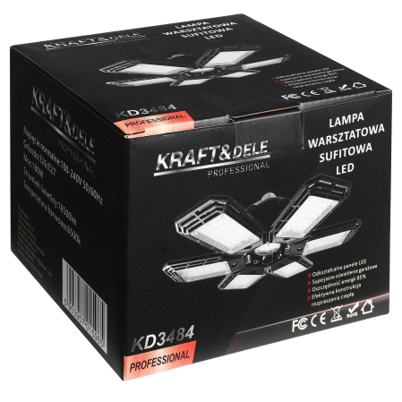 Lampa de tavan LED pentru atelier pliabila 180W 18500lm (KD3484) [12]