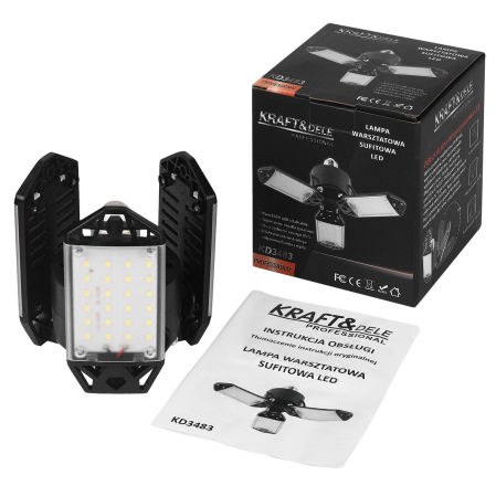 Altele - Lampa de tavan LED pentru atelier pliabila 80W 8500lm (KD3483)