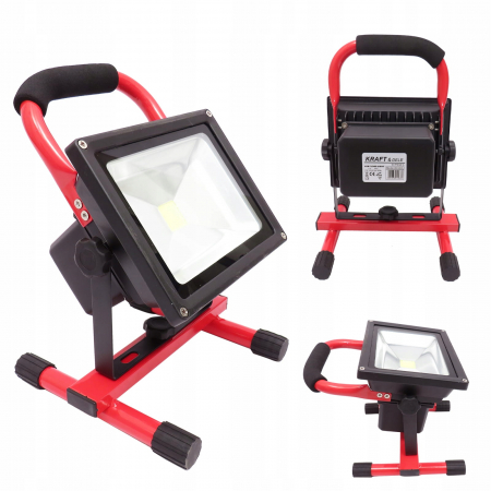 Sursa lumina - Lampa LED constructie atelier cu acumulator 20W stativ maner (KD1228)