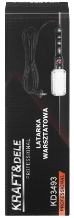 Lampa LED de lucru pentru atelier cablu 5m magnet 15 W 30 leduri (KD3493) [12]