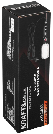 Lampa LED de lucru pentru atelier cablu 5m magnet 15 W 30 leduri (KD3493) [11]