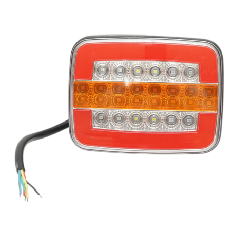 Auto / Moto - Lampa stop spate dreptunghiulara LED 12V/24V universala 125x95x35mm (DISUJ94)