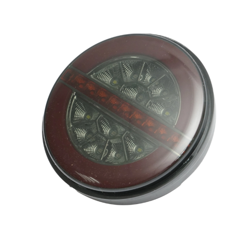 Lampa stop spate rotunda LED NEON fumuriu 12-24V cu 4 functii 140x35mm DISRF05 (BK79682) [1]