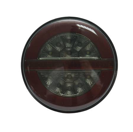 Produse noi (necategorizate) - Lampa stop spate rotunda LED NEON fumuriu 12-24V cu 4 functii 140x35mm DISRF05 (BK79682)