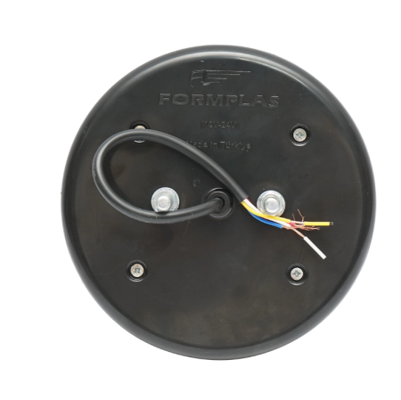 Lampa stop spate rotunda LED NEON fumuriu 12-24V cu 4 functii 140x35mm DISRF05 (BK79682) [2]