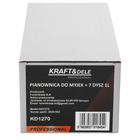 Lance pistol spumare spuma activa 1L pentru aparat de spalat cu presiune + 7 duze (KD1270) [10]