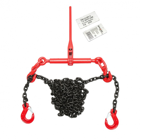 Scripete - Lant ancorare utilaje grele dispozitiv tensionare pe clichet 4T lungime lant 6m 8mm DISFW03 (BK92731)