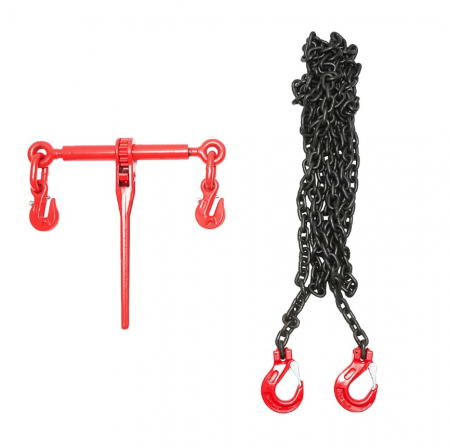 Lant ancorare utilaje grele dispozitiv tensionare pe clichet 4T lungime lant 6m 8mm DISFW03 (BK92731) [2]