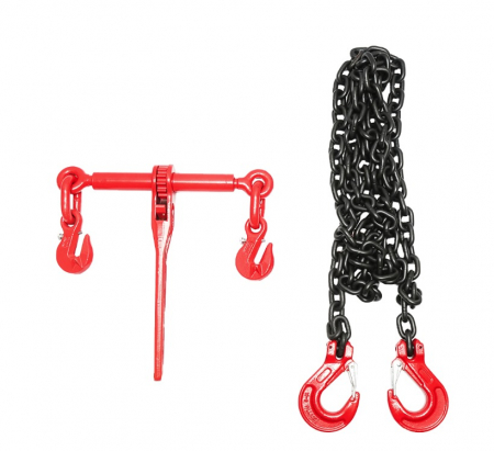 Lant ancorare utilaje grele dispozitiv tensionare pe clichet 6.3T lungime lant 4m 10mm DISFW04 (BK92732) [2]