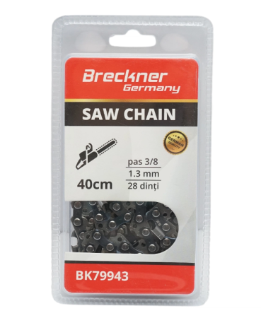 Scule pentru gradinarit - Lant drujba pas 3/8, 28 de dinti, 1.3mm, lungime 40cm DISUD60 (BK79943)