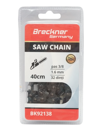 Scule pentru gradinarit - Lant drujba pas 3/8, 32 de dinti, 1.6mm, lungime 40cm DISFB5832 (BK92138)