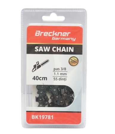 Scule pentru gradinarit - Lant drujba pas 3/8, 55 de dinti, 1.1mm, lungime 40cm DISEK28 (BK19781)