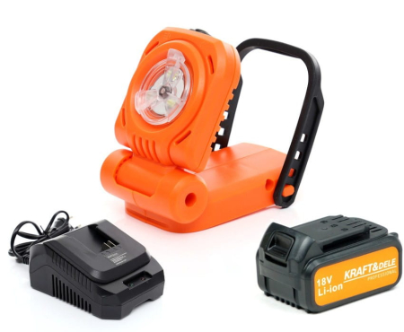 Lanterna cu acumulator LED 18V SERIA X 300lm fara baterie si incarcator (KD1755) [2]