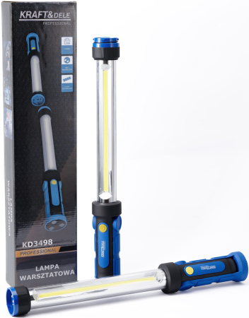 Altele - Lanterna lampa dubla inspectie LED 1200LM baterie 2x2Ah de mana talpa magnetica (KD3498)