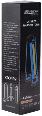 Lanterna lampa inspectie LED 1100LM baterie 4Ah de mana (KD3497) [11]