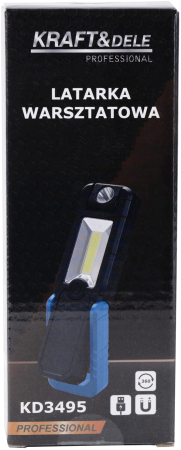 Lanterna lampa inspectie LED 250LM baterie 2.5Ah de mana talpa magnetica (KD3495) [8]