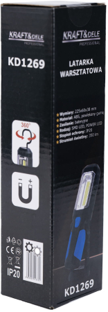 Lanterna lampa inspectie LED 350LM de mana talpa magnetica (KD1269) [14]