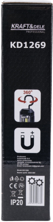 Lanterna lampa inspectie LED 350LM de mana talpa magnetica (KD1269) [15]