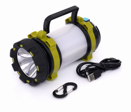 Sursa lumina - Lanterna T6 LED cu acumulator 3A 3000mAh lumini laterale 240m (KD1240)