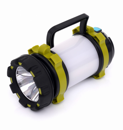 Lanterna T6 LED cu acumulator 3A 3000mAh lumini laterale 240m (KD1240) [2]