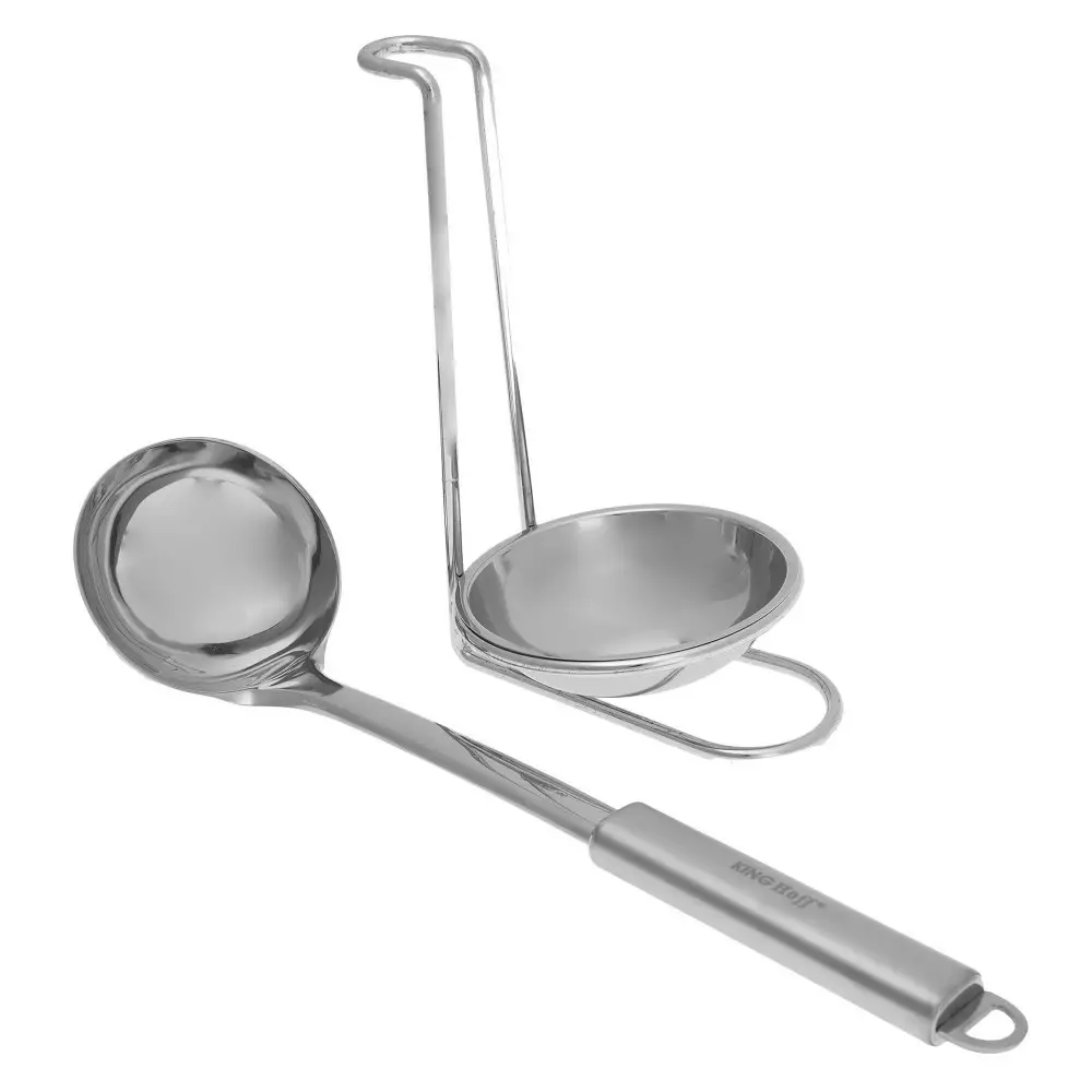 Ustensile bucatarie - Polonic cu suport din otel inoxidabil (KH-4039)